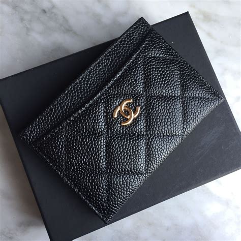 business card chanel|CHANEL Coco Mark Business Card Case Black x Gold Leather .